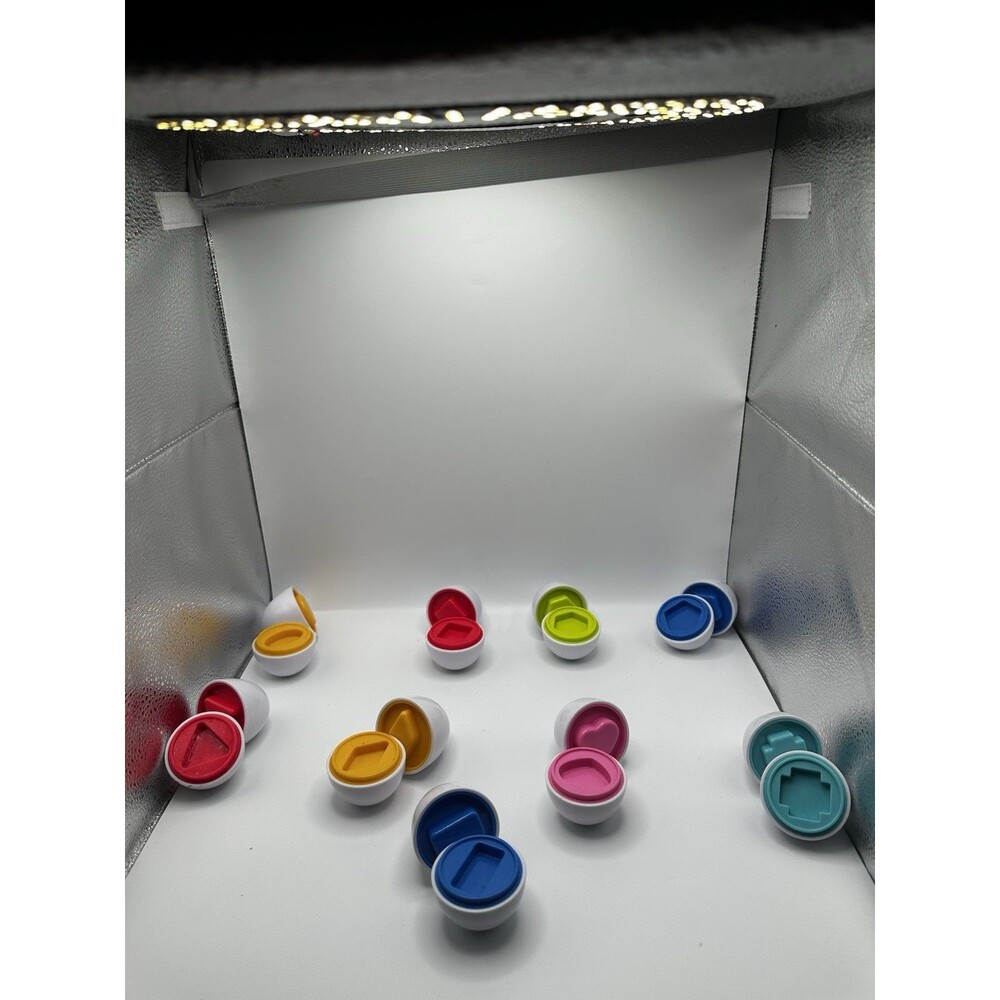 Fisher-Price Shape Sorter Egg Replacement Set - 8 Colorful Eggs w/ Shapes